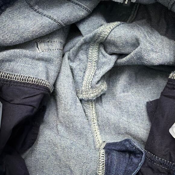 Paige Harper Jeans Womens Size 32 High Waist Wide Leg Dark Blue - Picture 6 of 14